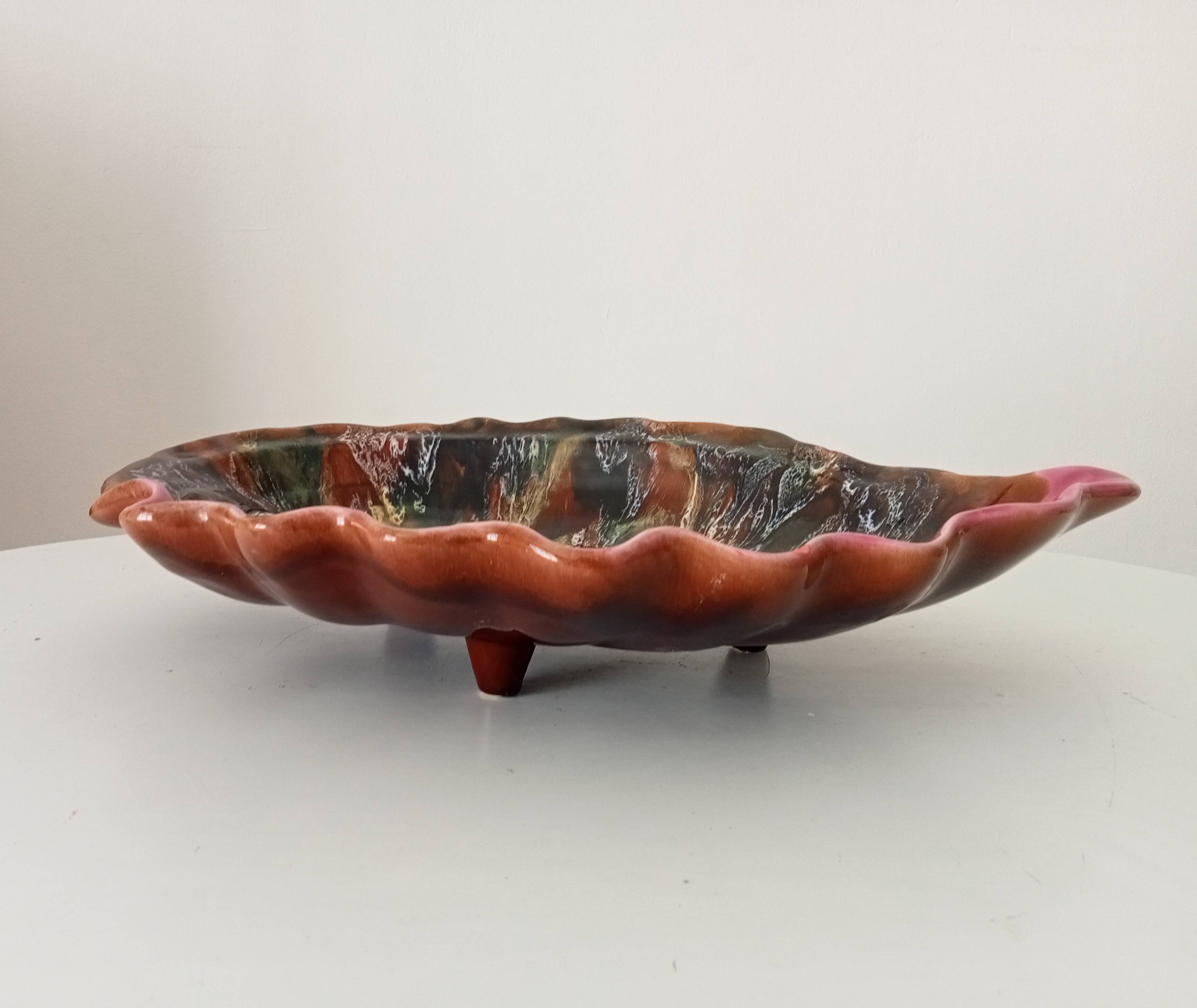 "Old fruit bowl 'Shell' Vallauris"