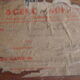 Old military travel trunk with oak key and label