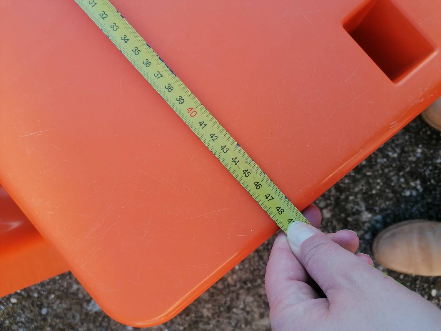 Children's orange table and chair set Progarden Italy