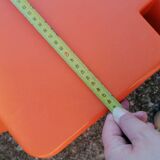 Children's orange table and chair set Progarden Italy