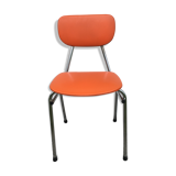 Orange skaï chair