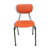 Orange skaï chair
