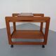 Large teak bar cart from Tarm Stole Møbelfabrik, Denmark, 1960s.
