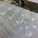 Lot de 8 verres en cristal gravé