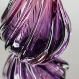 Purple blown glass vase