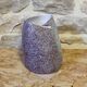 Glazed ceramic vase pleated by Jean Fradin