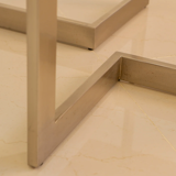 Dining table "two legs" octagonal metal 70's