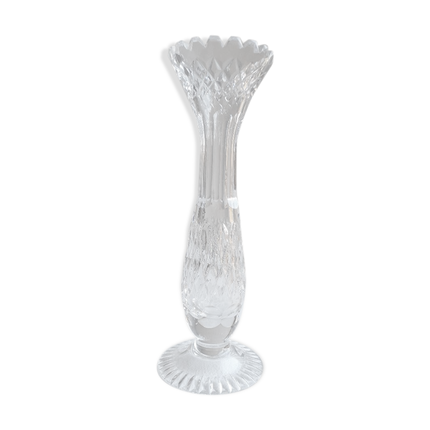 vase soliflore engraved glass