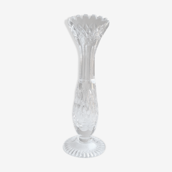 vase soliflore engraved glass