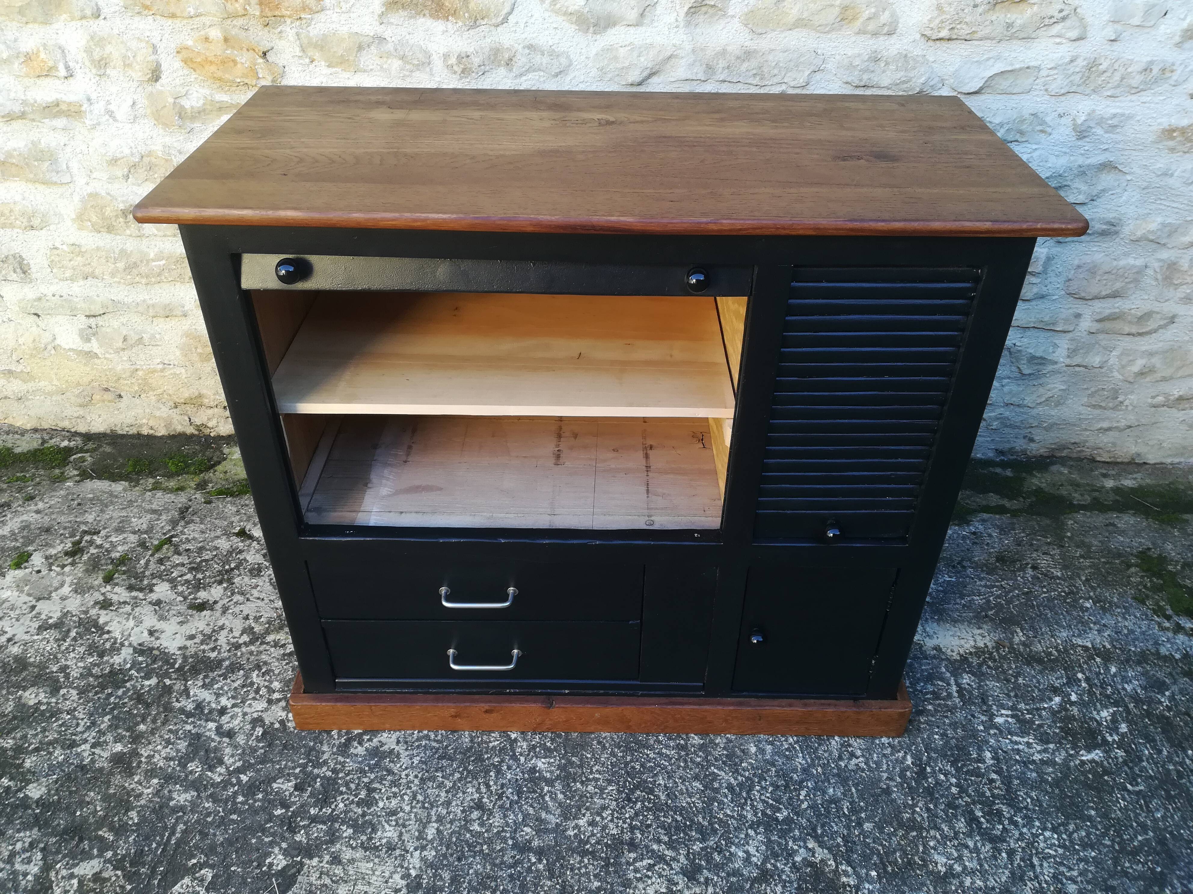 Meuble de métier en bois