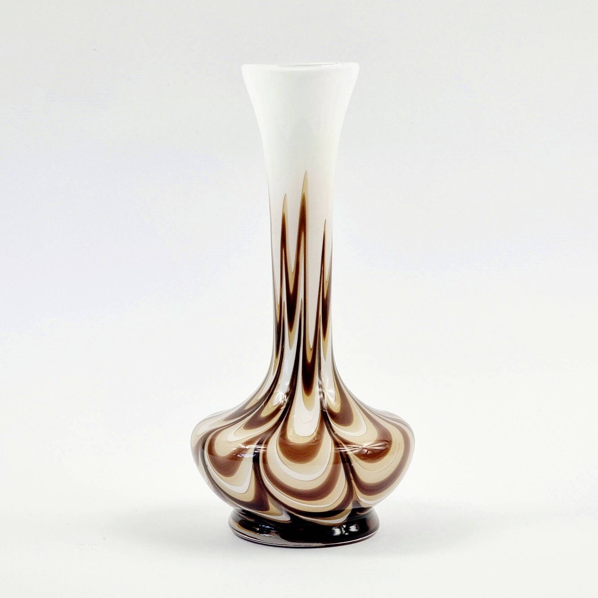 Vintage Pop Art Glass Vase from Opaline Florence, Italy, 1970s
