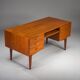 Mid-century modern teak executive desk, Germany, 1960s
