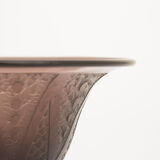 Art Deco amethyst glass vase singed erame