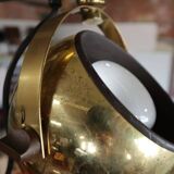 Set of vintage brass ceiling and wall lamps by Sische leuchten, Germany 1960's.