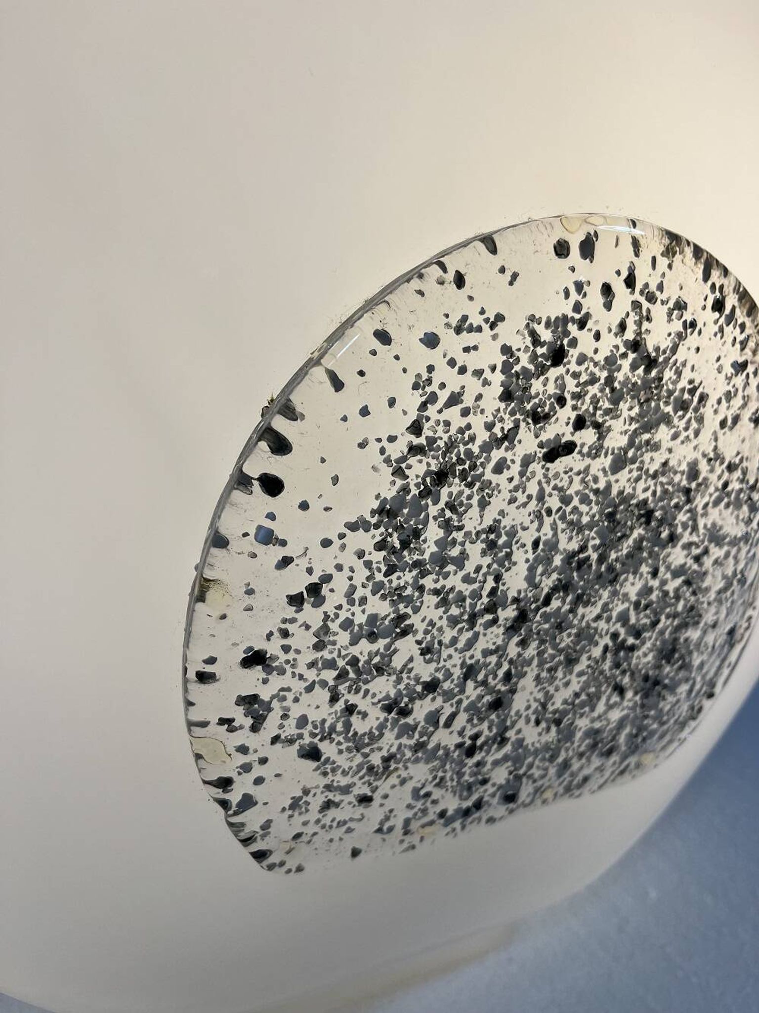 Lampe de table en verre, années 1970