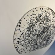 Lampe de table en verre, années 1970