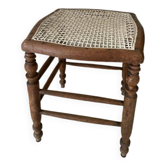 Tabouret en bois et cordage