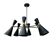 Mid Century Modern Brass Bow Tie Chandelier | 6 Arms Ceiling Light Fixture