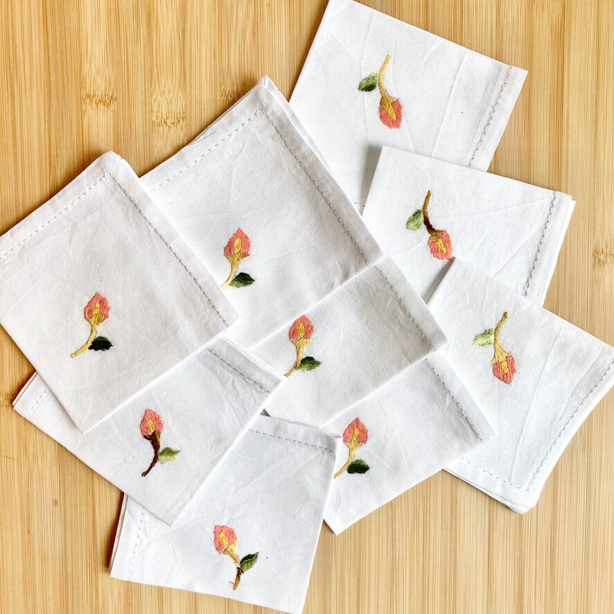 Vintage embroidered napkin