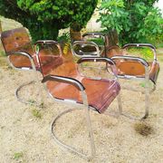 70s Space Age plexiglass chairs