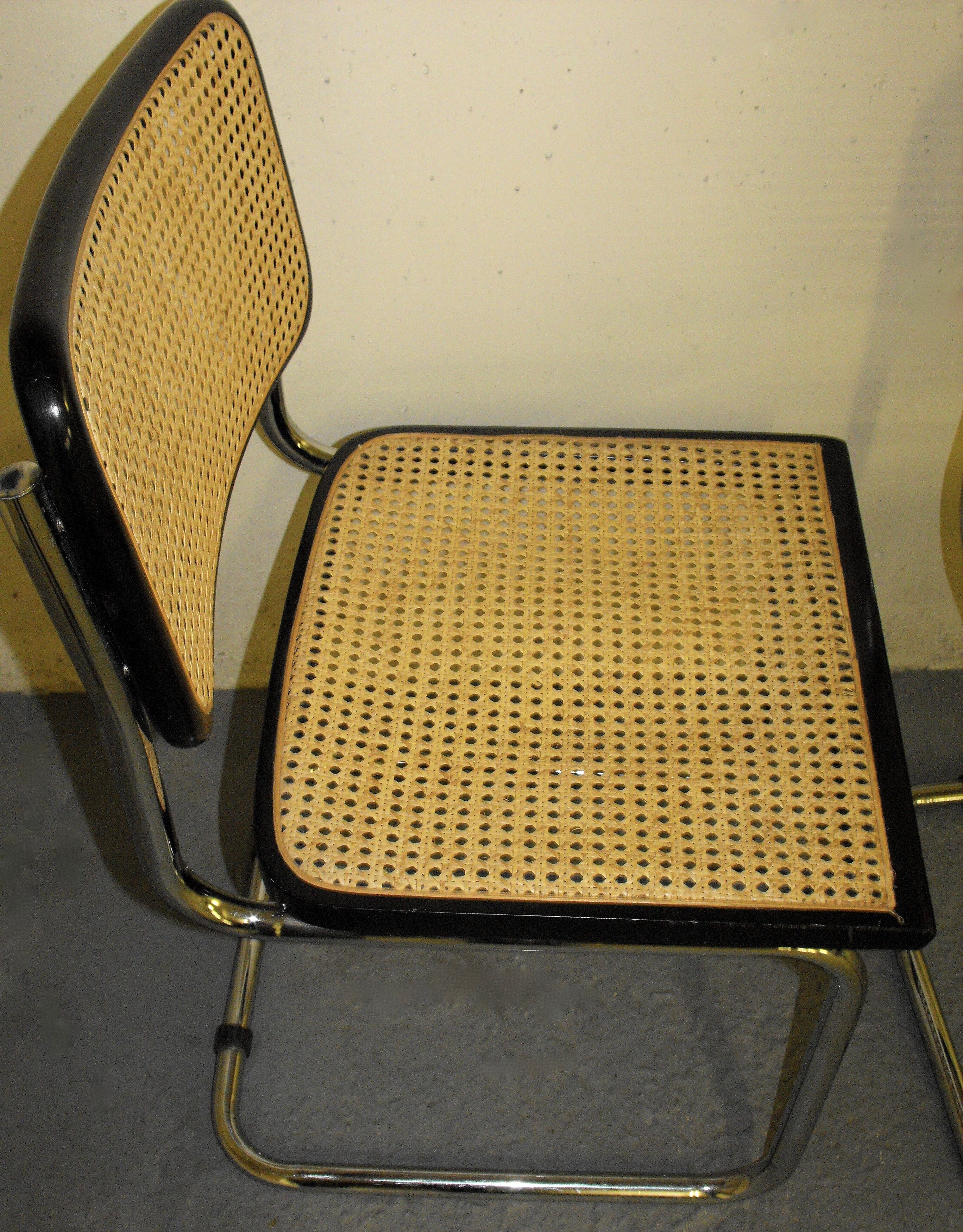 Set of 3 chairs B32 by Marcel Breuer