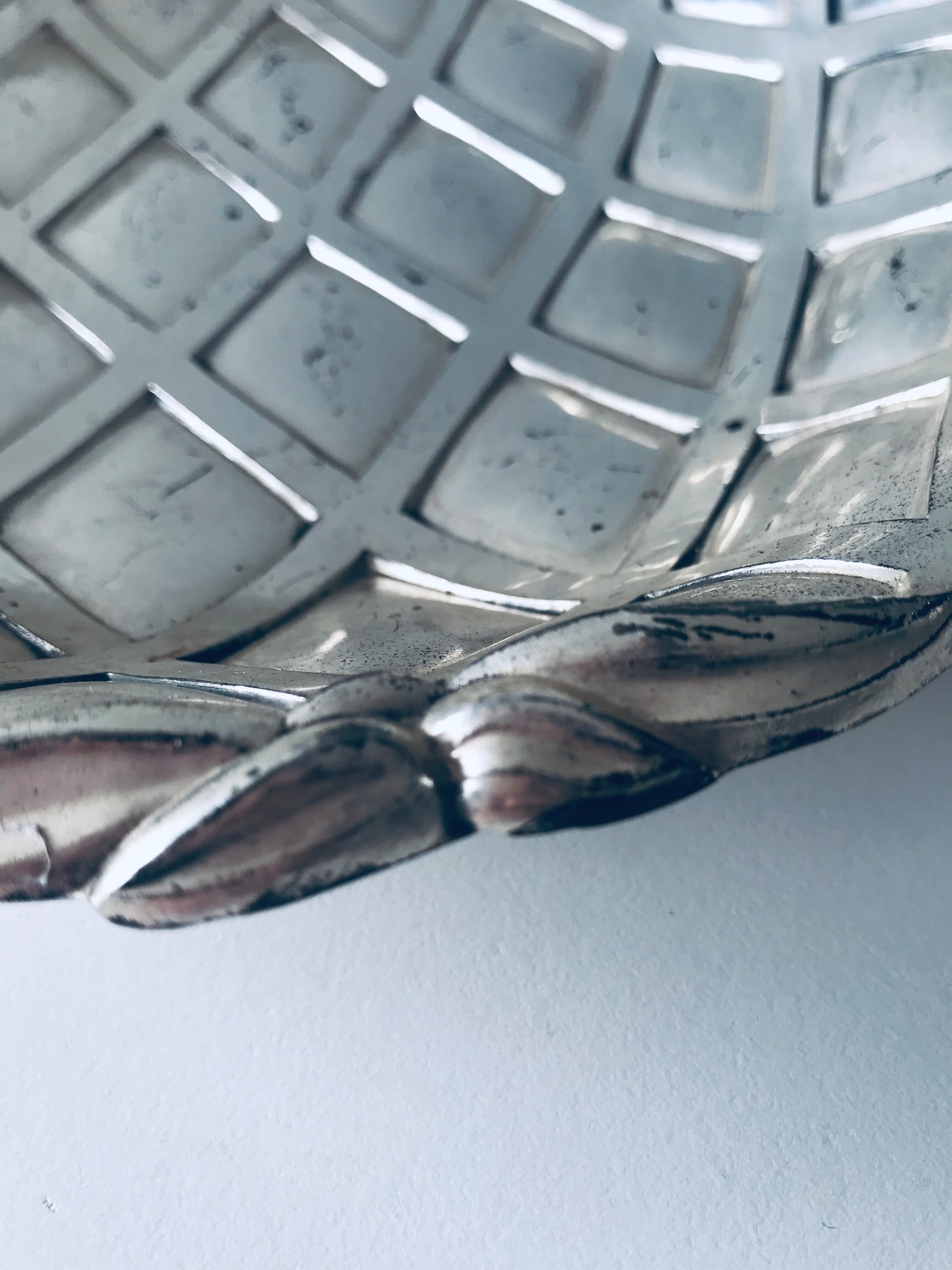 Silver pineapple dish