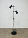 Miwi floor lamp with 2 vintage adjustable spots, black metal