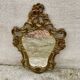 Antique vintage gilded wooden baroque mirror