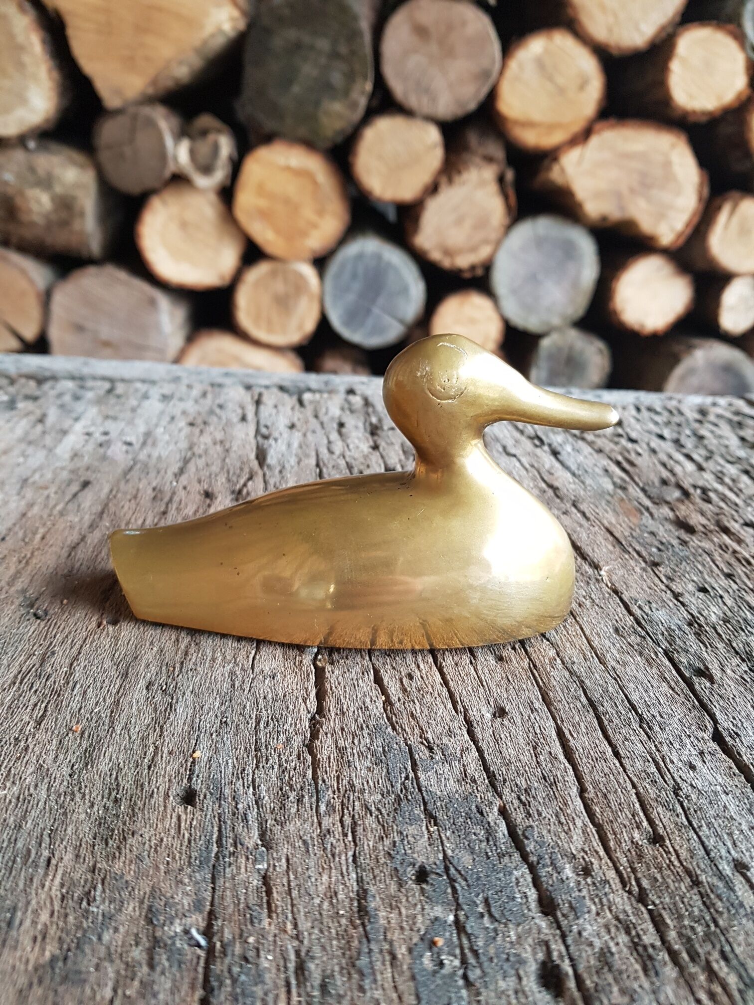 Duck brass sleek design 1970