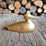 Duck brass sleek design 1970
