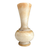 Vintage alabaster-style resin vase