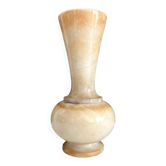 Vintage alabaster-style resin vase