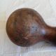 Antique wooden stair railing ball turned
