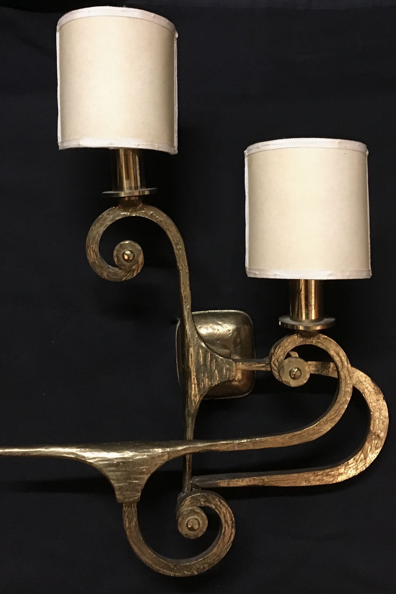 Appliques italiennes en bronze de G. Piombanti, 1950