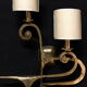 Italian bronze wall lights by G. Piombanti, 1950