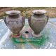 Pair of cast iron vases from 1900 from Charleville-Mézières