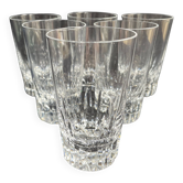 6 gobelets à vin Baccarat service Spear