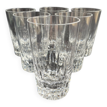 6 gobelets à vin Baccarat service Spear