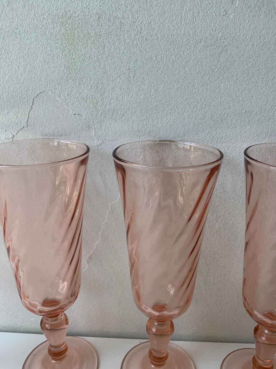 Flûtes roses Selency x Monoprix Croisé Laroche
