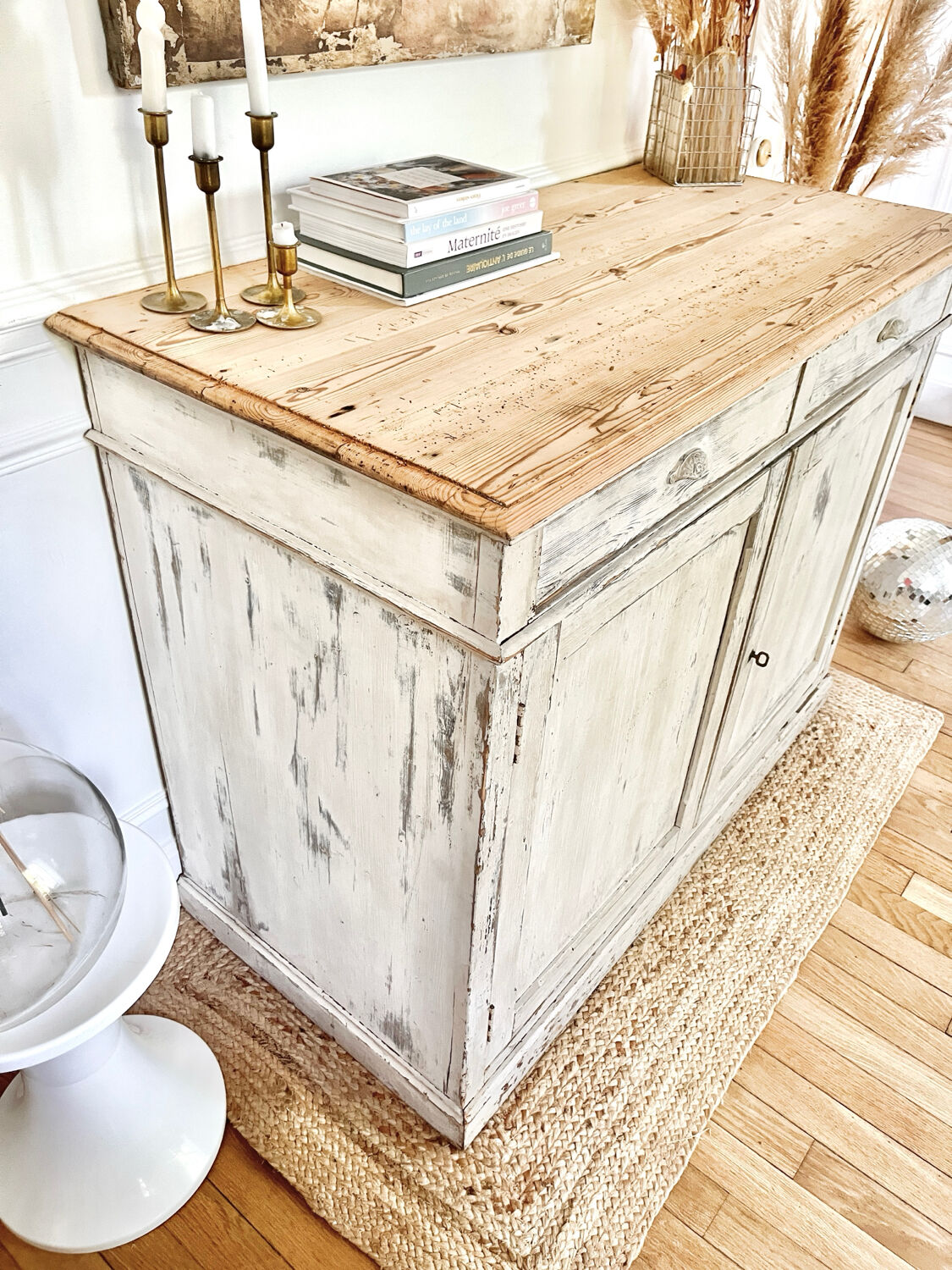 Antique patinated sideboard