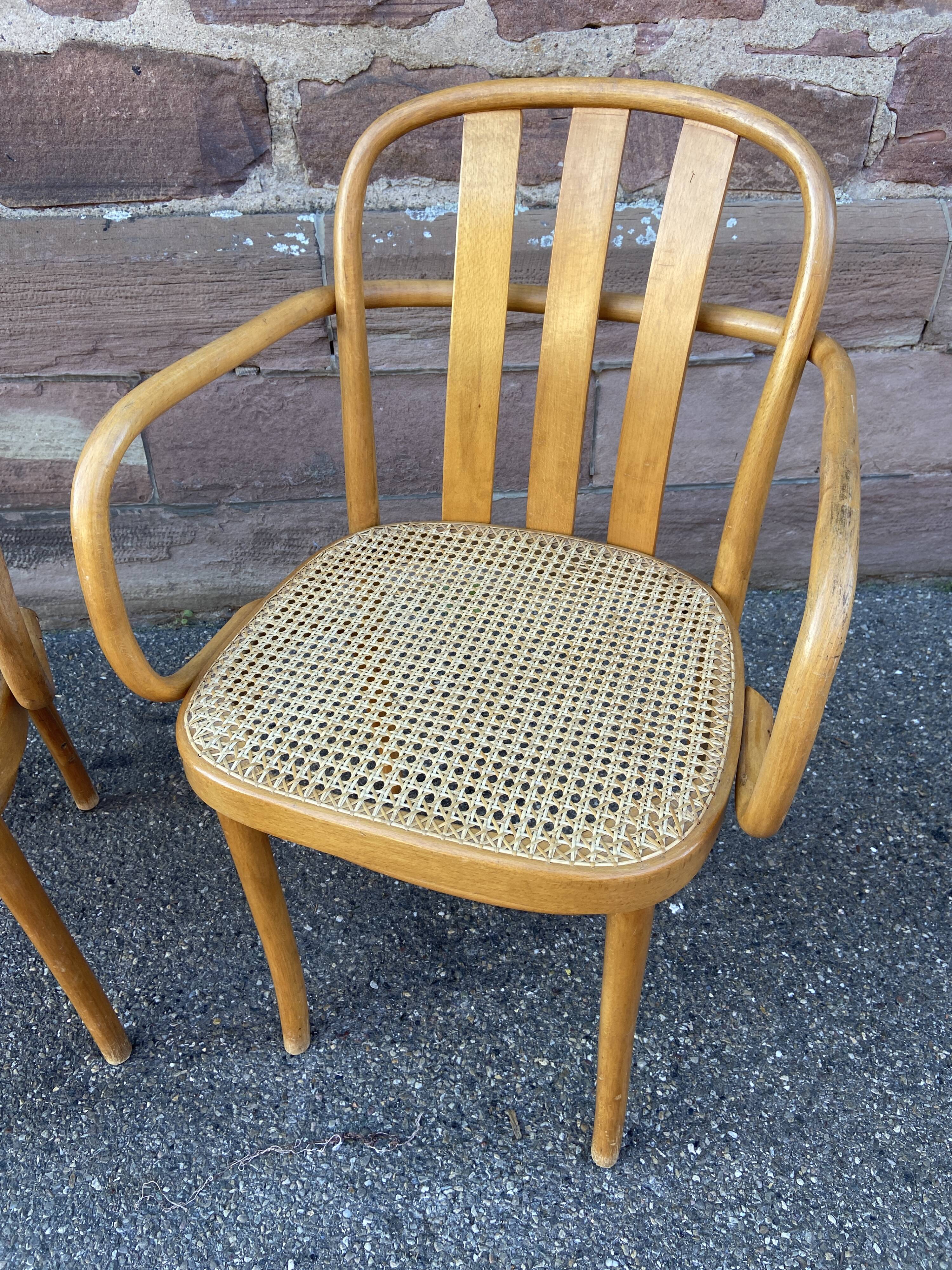 Paire de Sièges bois courbé viennois Nr 811