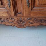 carved solid oak sideboard