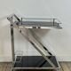 Vintage "Z-Line" Chrome and Smoked Glass Side Table 2000s