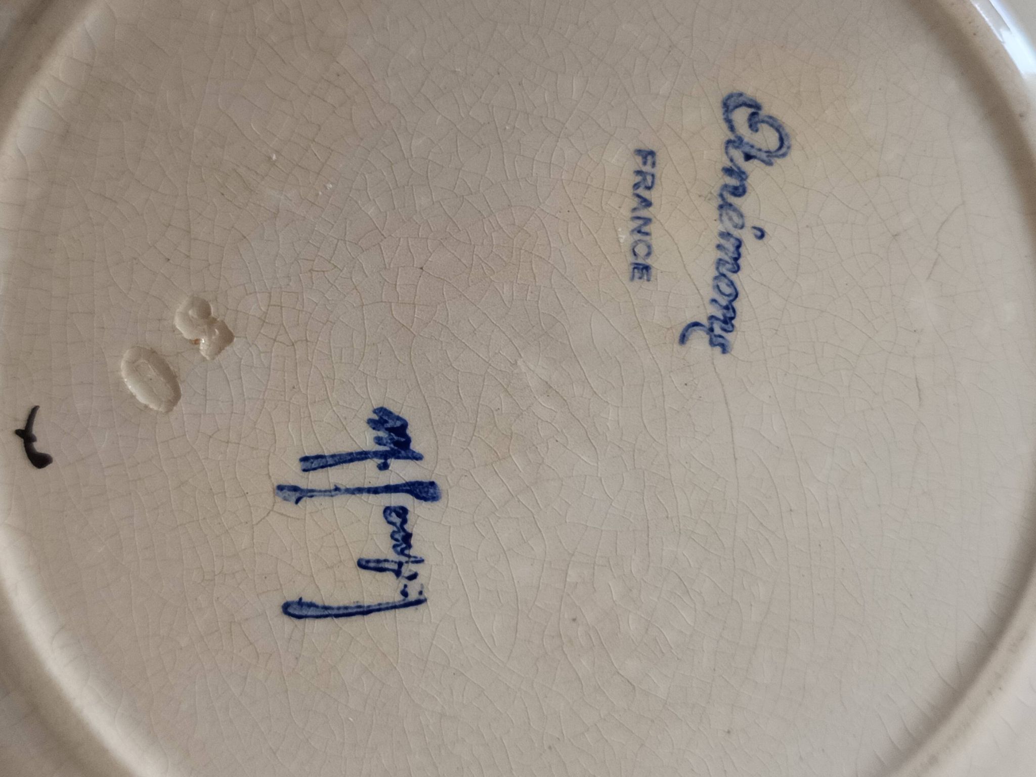 lot de 5 assiettes 1930 signées Marcel Goupy