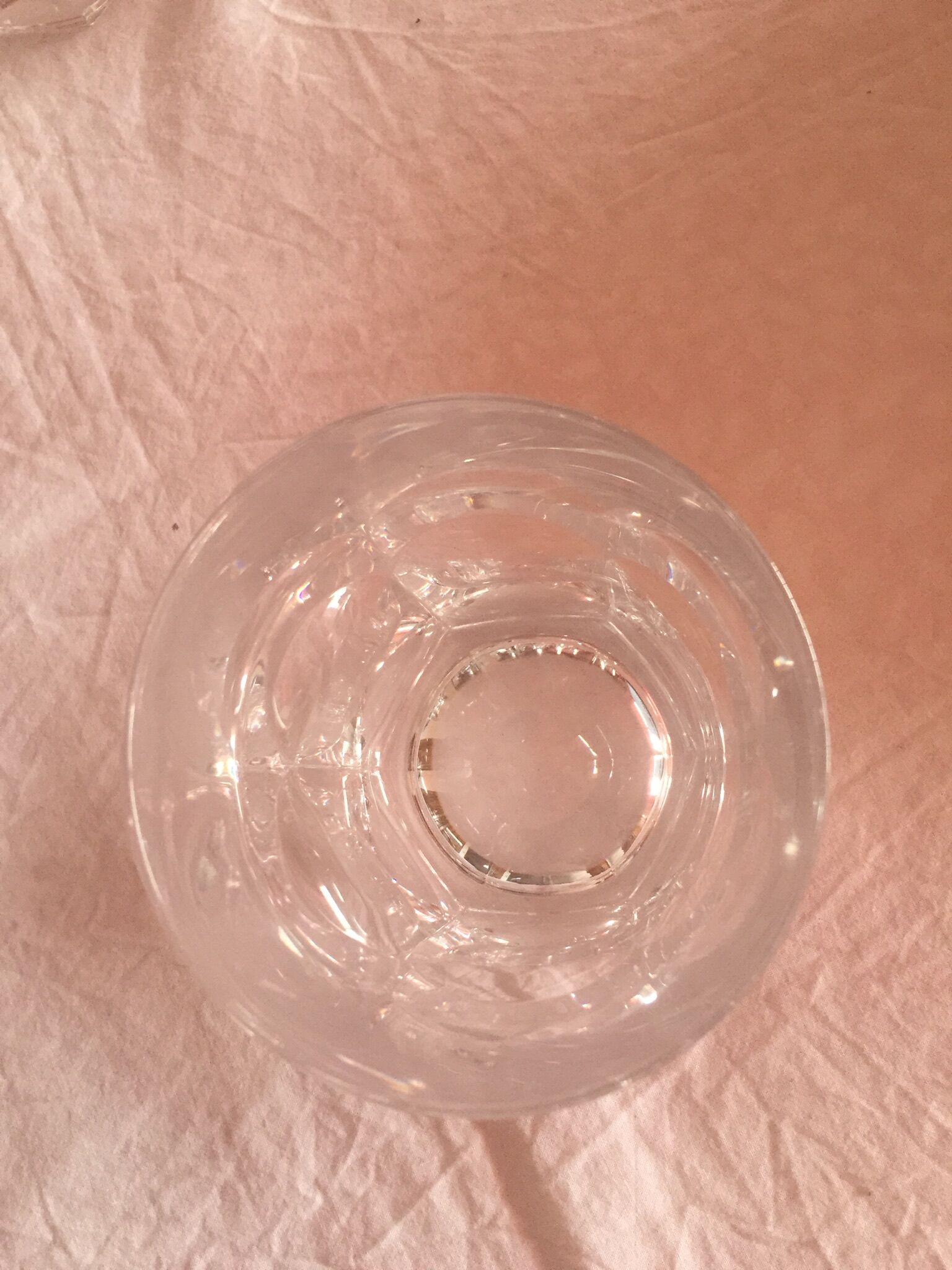 Lot of 6 crystal whiskey glasses