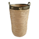 Copper and brass wicker basket