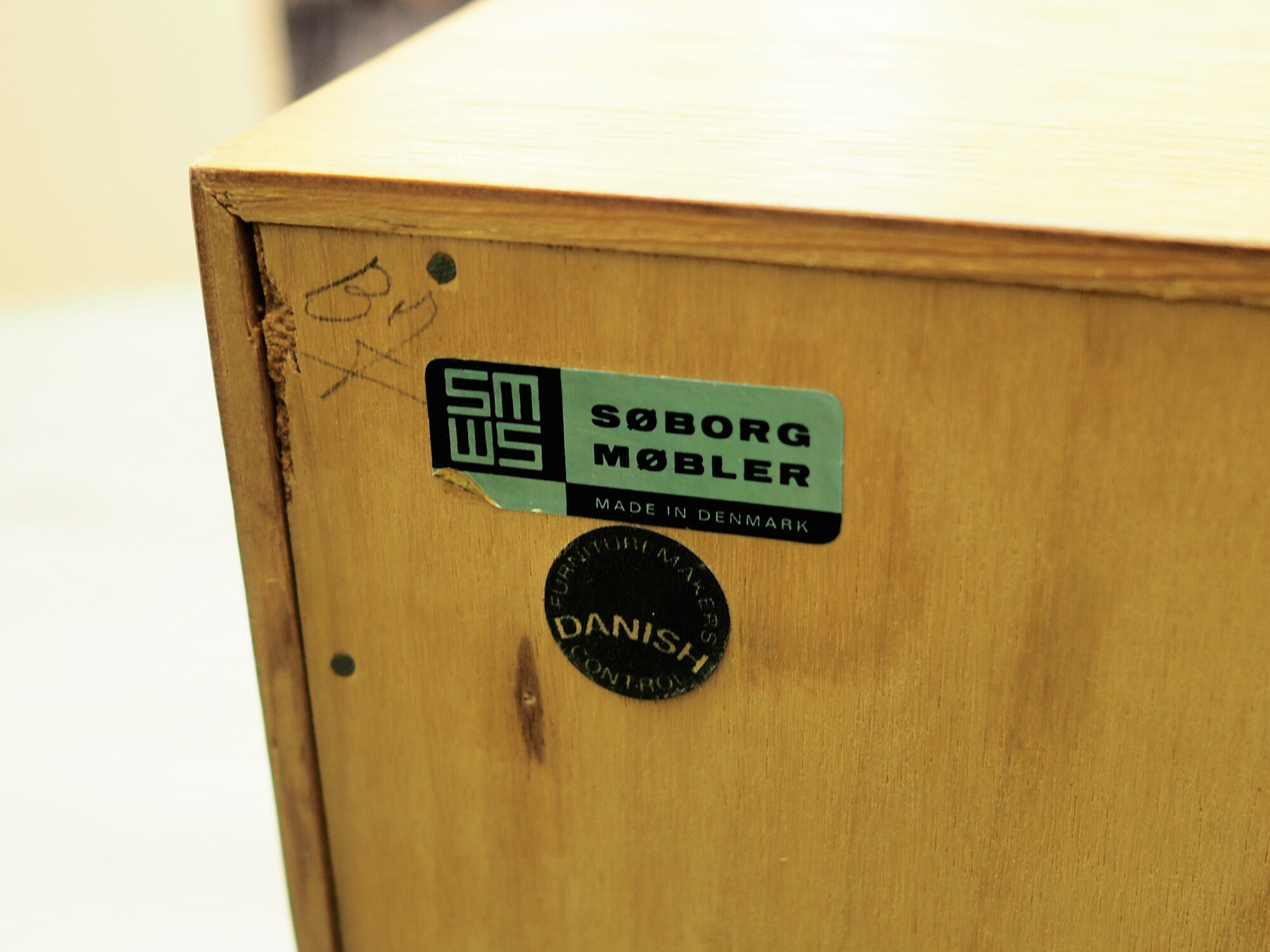 Bookcase oak, Danish design, 60's, producer: Søborg, designer: Mogensen
