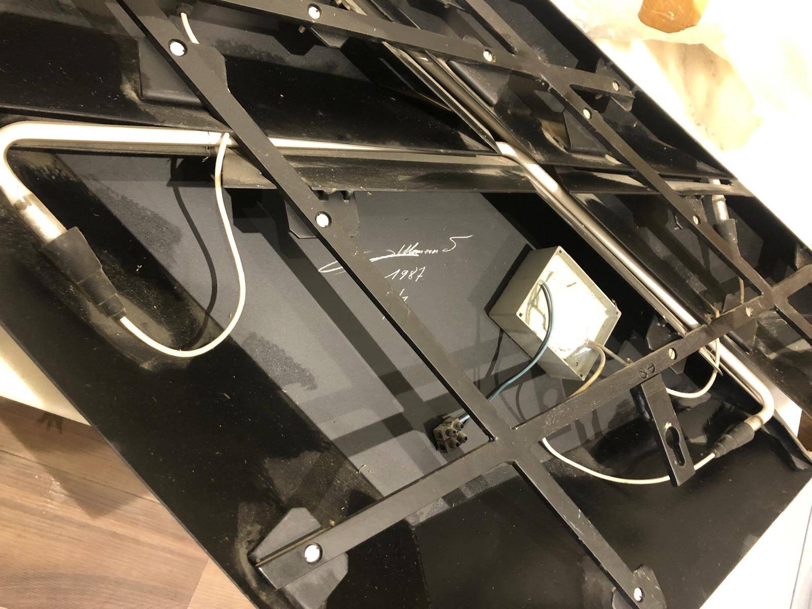 Jean Allemand (-1948), Wall light - signed, numbered, dated 1987