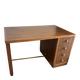 Mid-Century executive desk in walnut and brass – 1960s