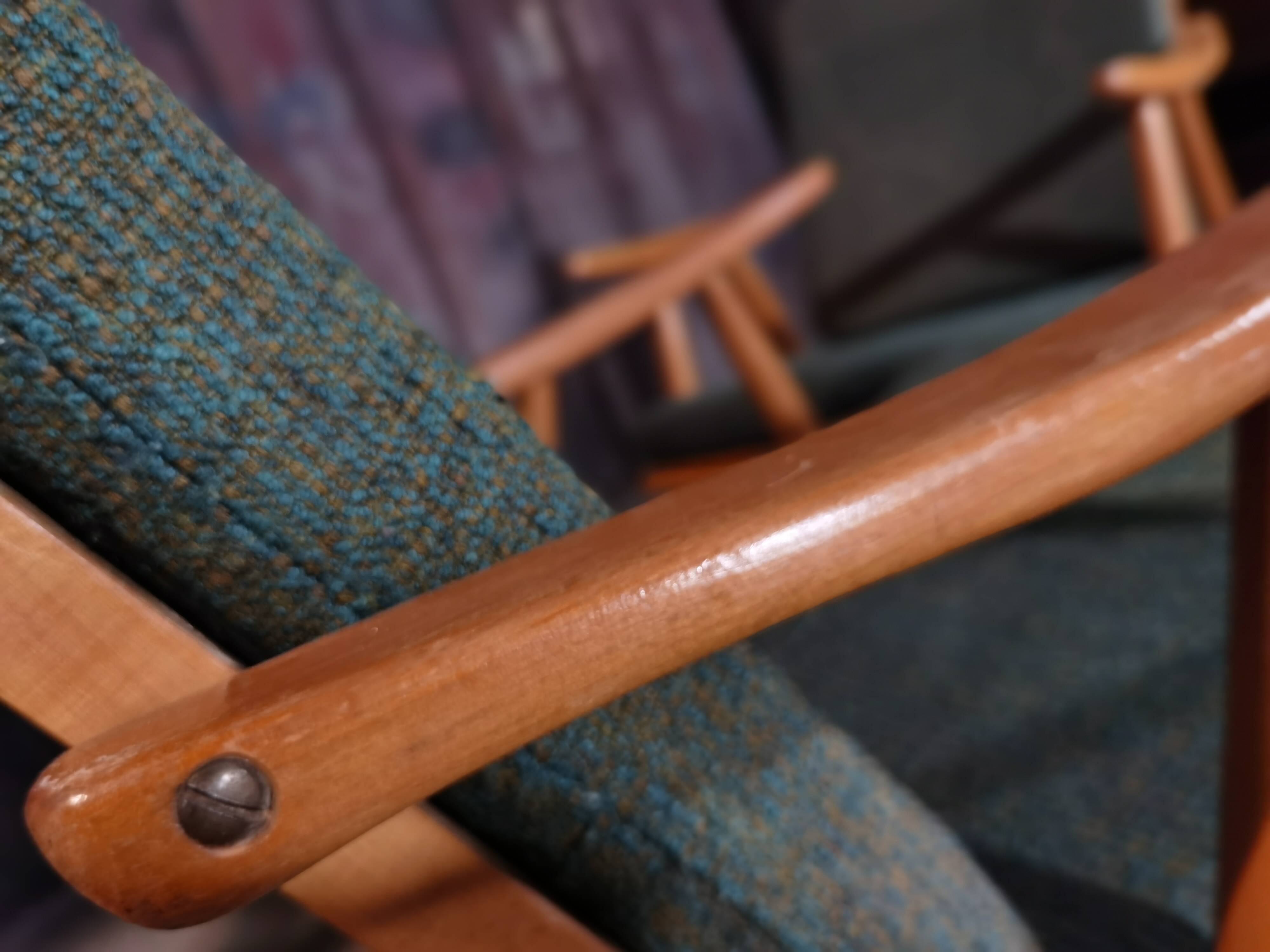 Pair of Ton Thonet Boomerang  chairs